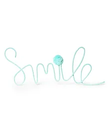 Mi Arcus Smile Wire Knitted Decoration - Blue