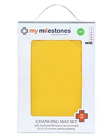 My Milestones Changing Mat 2pc Set - Yellow