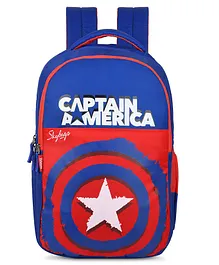 Skybags Marvel Captain America School Backpack 03 Blue - Height 17 Inches