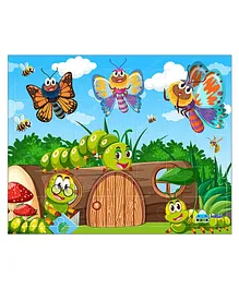FunBlast Butterfly and Caterpillar Jigsaw Puzzle - 35 Pieces