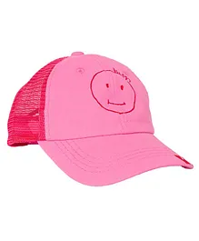 Kid-O-World Smiley Face Mesh Cap - Pink