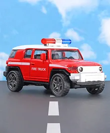Karma Die Cast Pull Back Police Jeep with Light & Sound (Color May Vary)