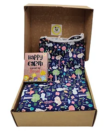 Enchanted Forests Gift Set with Happy Earth Aqua Soap- Multicolor