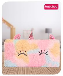 Babyhug Unicorn Applique Fur Pencil Pouch  (Colour & Print May Vary)