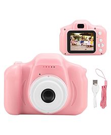 YAMAMA Digital Handy Portable Camera Full HD 1080P  2.0 Screen with Inbuilt Games for Kids - Pink