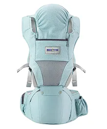Meditive Baby Carrier with Detachable Hip Seat 3 in 1 Ergonomically Designed - Blue