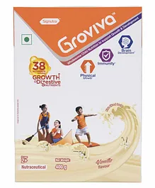 Groviva Wholesome Nutrition for Growth & Development Supplement  Vanilla Flavour BIB - 400 g