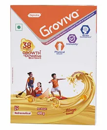 Groviva Wholesome Nutrition for Growth & Development Supplement  Mango Flavour BIB - 400 g