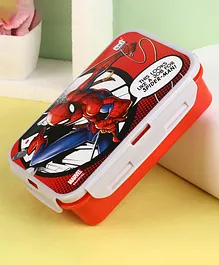 Marvel Spider Man Lock & Seal Lunch Box - Red & Grey