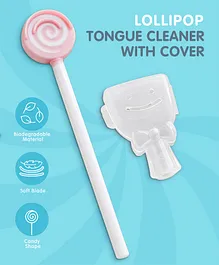 Silicone Candy Shape Tongue Cleaner - Pink