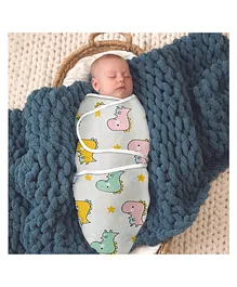 AHC Zikku Baby Swaddle Wrappers for Newborn - Dino Print