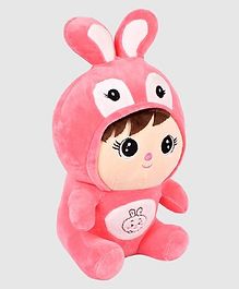 Deal India Child Bunny Stuffed Toy Pink - Height 25 cm