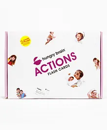Hungry Brain Action 24 Flash Cards - Multicolor