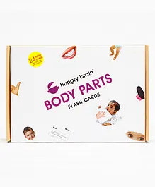 Hungry Brain Body Parts 24 Flash Cards - Multi Color