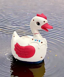 WOW Toys Delivering Joys of Life Musical Egg Laying Crawling Goose Toy with Light Effects- Multicolour