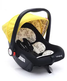 Babyhug Amber Ace Car Seat Cum Carry Cot With Mosquito Net with 1 Year Warranty - Yellow
