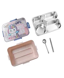Little Surprise Box Big Size Stainless Steel Lunch Box Tiffin - Pink