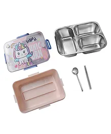 Little Surprise Box Mini Size Stainless Steel Lunch Box Tiffin - Pink