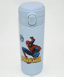 SANJARY Spiderman Print Temperature Vacuum Water Bottle Blue - 420 ml