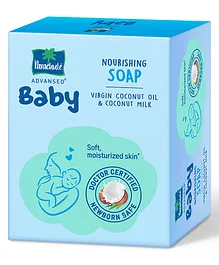 Parachute Advansed Baby Soap for Newborn Babies  Doctor Certified  Ph 5.5  Virgin Coconut Oil & Coconut Milk  Prevents Dryness - 75g x 3 