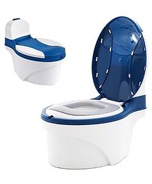 Western Style Potty Training Chair for Baby With Simulation - Navy Blue