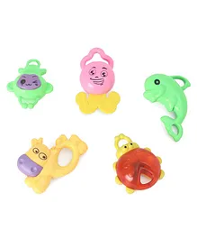 Bliss Kids Animal Shape Rattles Pack of 5 (Color & Design May Vary)