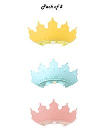 Ortis Baby Shampoo Shower Bathing Protection Bath Soft Cap Soft Adjustable Visor Hat  Pack Of 3 - Multicolor