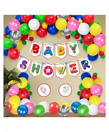 Zyozi Baby Shower Decorations Combo MultiColor - Pack Of 53