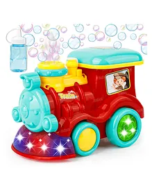 Fiddlerz Bubble Making Toy Train Bump & Go Toy with 3D Colorful Lights and Sound - Colour May Vary