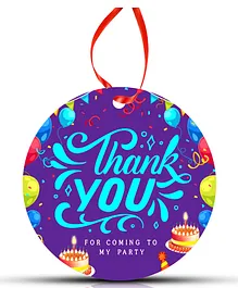 Zyozi Round Thank You Tags Multicolour - Pack of  28