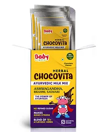 BabyOrgano Herbal Chocovita Nutritional Height & Weight Gain Milk Drink Powder for Kids - 50 g