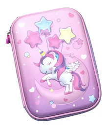 SVE 3D Unicorn Embossed 3D Pencil Case - Pink