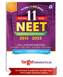 NEET 11 Previous Year Solved Question Papers 2013 to 2023 - English