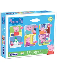 Frank Peppa Pig 6 In 1 Puzzle - 36 Pieces