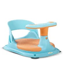 Baybee Slash Bath Seat Bathtub Shower Chair with Non Slip Soft Mat - Blue