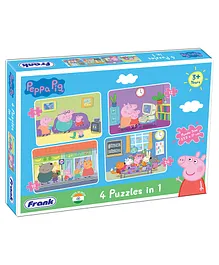 Frank 4 In 1 Peppa Pig Puzzle - 63 Pieces