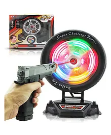 YAMAMA Laser Target Gun Toy Shooting Game With Music And Lights For Kids - Multicolour