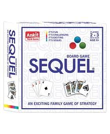 Ankit Toys Sequel Junior Board and Cards Game - Multicolor