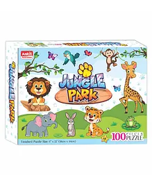 Ankit Toys Jungle Park Educational Jigsaw Puzzle Jumbo Pack - 100 Pieces