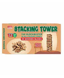 Ankit Wooden Stacking Tower Game Multicolour - 48 Pieces