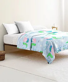 The Baby Atelier 100% Organic Peppa Pig Junior Blanket - Blue