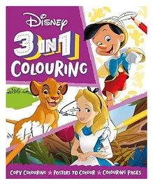 3-in-1 Colouring Book - English