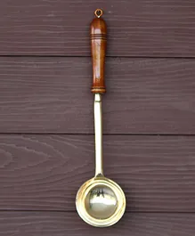 Indian Bartan Brass Karchi - Golden
