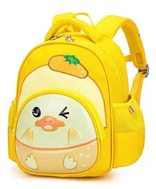 THE LITTLE LOOKERS School Bag Yellow - Height 10 Inches