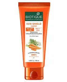 Biotique SUN SHIELD CARROT 40+SPF Sunscreen Lotion -  100ml