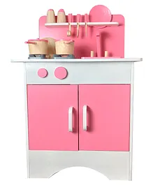 PLEX Mini MasterChef Wooden Kitchen Set - Pink