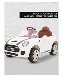 Baby Moo Mini Cooper Electric Ride-On Car - White