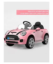 Baby Moo Mini Cooper Electric Ride-On Car - Pink