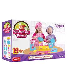 Giggles Kitchen Set Deluxe Multicolor - 19 Pieces