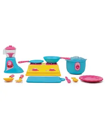 Giggles Kitchen Set Deluxe Multicolor - 19 Pieces